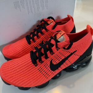 Nike Air Vapormax Flyknit 3 “Flash Crimson/Black” Men’s Sneakers Size 9.5 NEW